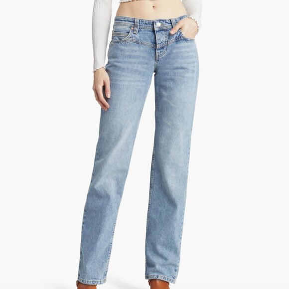 We The Free Pants - Free People We the Free Shelby Low-Rise Boyfriend Jeans Backseat Black Size 32